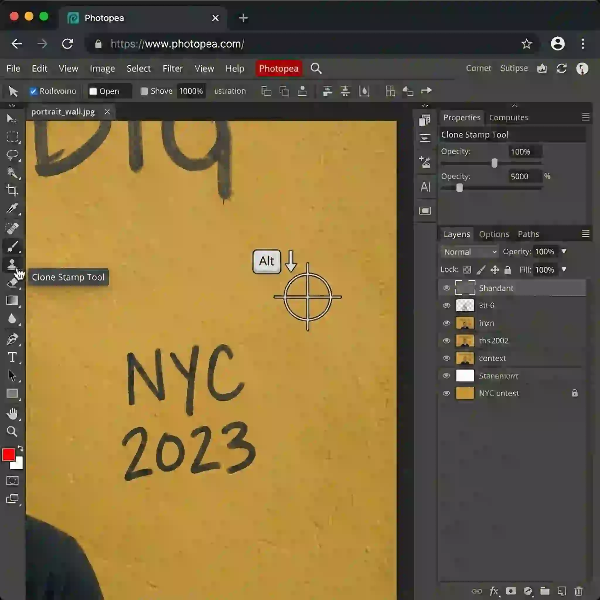 Sampling background area
