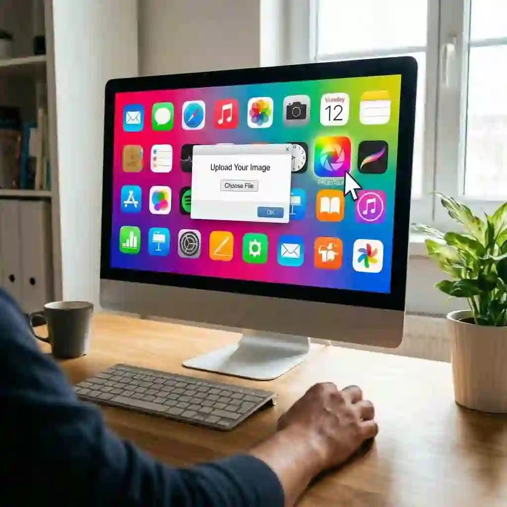 Choosing the right tool and uploading a photo workflow; selecting an app to remove text from image suited to needs before starting precise inpainting and cleanup steps.