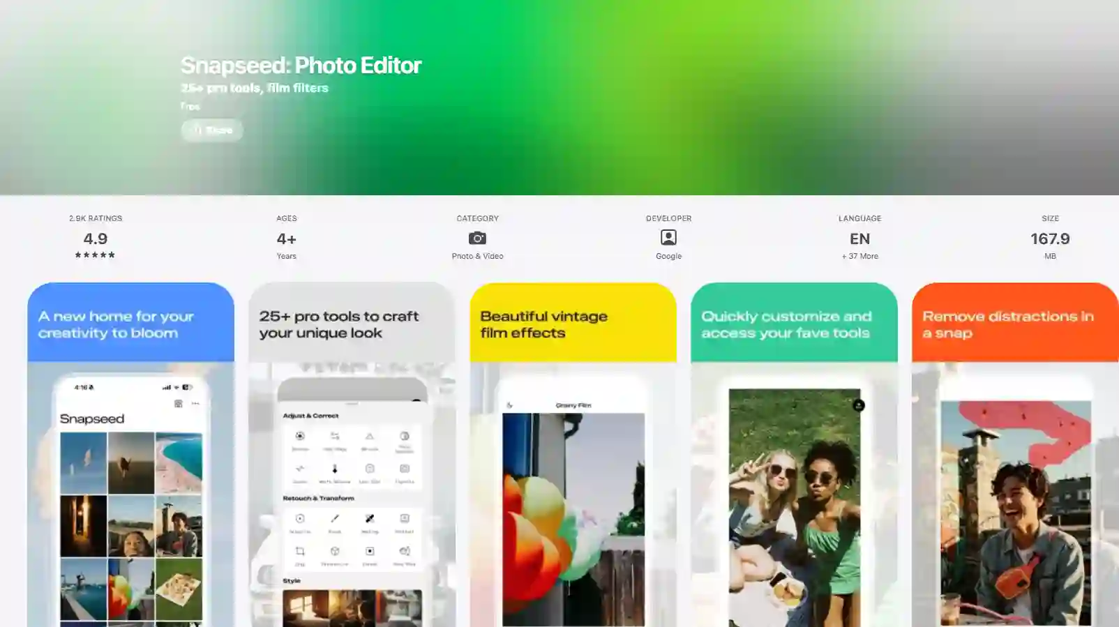Snapseed Healing tool on mobile, illustrating how a free app to remove text from image can repair date stamps and overlays with touch gestures and smart content-aware filling.